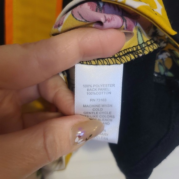 Cupio Floral Short Sleeve Tie Front Blouse - Picture 5 of 6